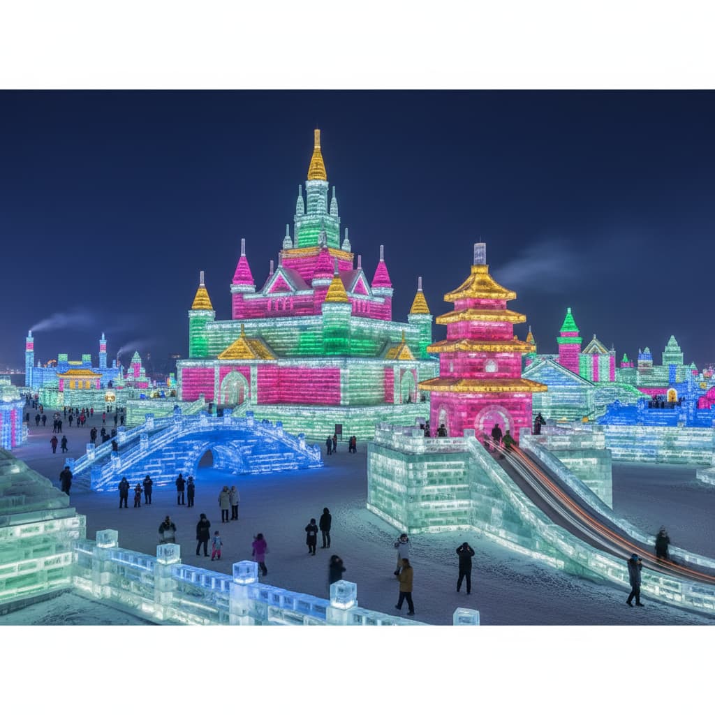 Festival Es Harbin: Menjelajahi Istana Kristal di Kota Paling Dingin Tiongkok